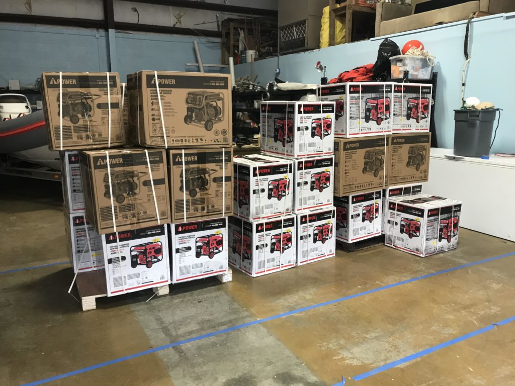 Cane Bay Cares delivered 36 generators to schools, churches and community organizations after Hurricane Maria wipe out power on St. Croix.