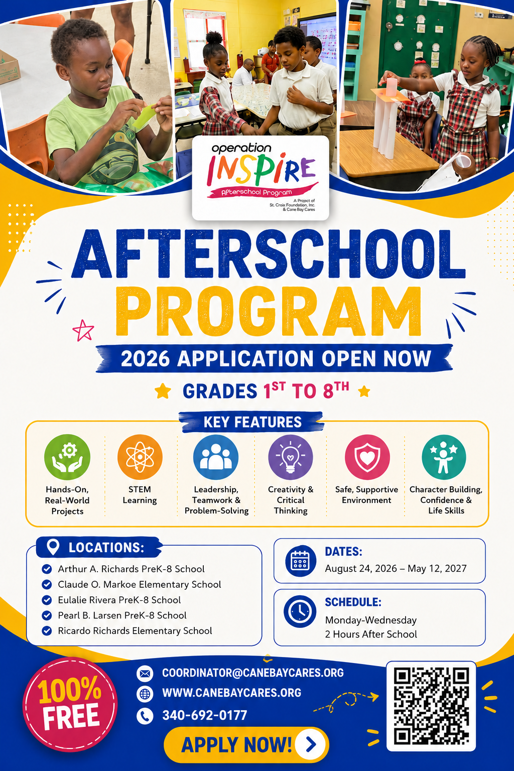2026-2027 Applications Open Flyer